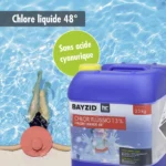 Cloro líquido Höfer Chemie 8 x 25 kg (200 kg) - Cloro líquido a 48° para piscinas con concentración para el mantenimiento de piscinas - Imagen 5