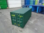 Contenedor marítimo 20 pies doubles puertas verde nuevo