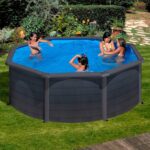 Piscina desmontable Gre Kea circular imitación grafito