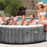 Intex PureSpa Deluxe Madera Gris 85″ x 25″