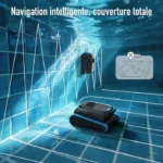 Robot limpiafondos AIRROBO CP40 para piscinas, limpieza de suelos y paredes, 120 min de autonomía (170 m²), control por app, cesta grande de 4 L. - Imagen 4