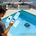 Robot limpiafondos AIRROBO CP40 para piscinas, limpieza de suelos y paredes, 120 min de autonomía (170 m²), control por app, cesta grande de 4 L. - Imagen 6