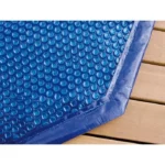 Cubierta de burbujas para piscina octogonal de madera UBBINK 510 - Azul - 400 micras - Imagen 2