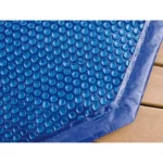 Cubierta de burbujas para piscina octogonal de madera UBBINK 510 - Azul - 400 micras - Imagen 3