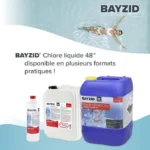 Bayzid® Cloro Líquido 48° – Desinfectante rápido para piscinas – 4 botellas de 25 kg – 13-15% de cloro activo - Imagen 4