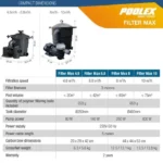 Sistema de filtración por bolas Filter Max - POOLEX - 6,8 m³/h - para piscinas de hasta 42 m³ - Imagen 3