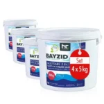 Höfer Chemie 4 x 5 kg Tabletas de cloro 200 g Multifuncional 5 en 1 para piscinas - Mantenimiento y limpieza en 5 fases