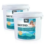 Höfer Chemie 2 x 5 kg (10 kg) Tabletas de cloro BAYZID® (200 g) para piscinas de disolución lenta
