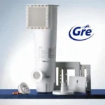 GRE - Kit de piscina redonda elevada de acero blanco - Ø300 x H122 (Incluye filtro de cartucho + escalera) - Imagen 3