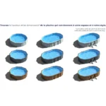 GRE - Kit de piscina redonda elevada de acero blanco de Ø300 x 122 cm (incluye filtro de arena y escalera) - Imagen 5