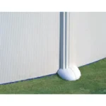 GRE - Kit de piscina redonda elevada de acero blanco de Ø480 x 132 cm (incluye filtro de arena y escalera) - Imagen 2