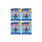 Paquete de 4 kits de tratamiento completo Rev-Aqua MAREVA para piscinas de 30 a 60 m3 - 4 meses